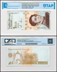 Venezuela 1 Million Bolivar Soberano Banknote, 2020, P-114, Used, TAP Authenticated