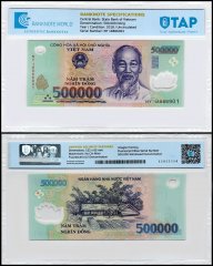 Vietnam 500,000 Dong Banknote, 2018, P-124n, UNC, Polymer, TAP Authenticated