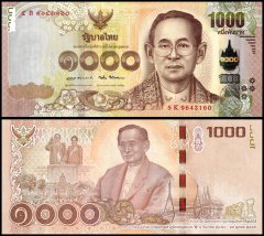 Thailand 1,000 Baht Banknote, 2017, P-134, UNC, Commemorative