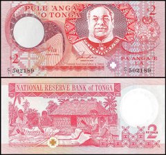 Tonga 2 Pa'anga Banknote, 1995, P-32a, UNC