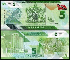Trinidad & Tobago 5 Dollars Banknote, 2020, P-61, UNC, Polymer