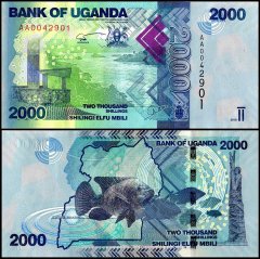Uganda 2,000 Shillings Banknote, 2010, P-50a, UNC