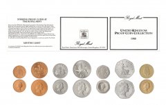 United Kingdom Collection - Royal Mint 1 Penny - 1 Pound 7 Pieces Proof Coin Set, 1988, KM #935a-954, Mint, Album