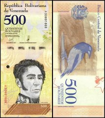 Venezuela 500 Bolivar Soberano Banknote, 2018, P-108a, UNC