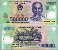 Vietnam 500,000 Dong Banknote, Random Year, P-124, UNC, Polymer