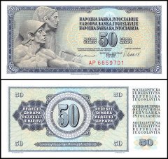 Yugoslavia 50 Dinara Banknote, 1981, P-89b, UNC