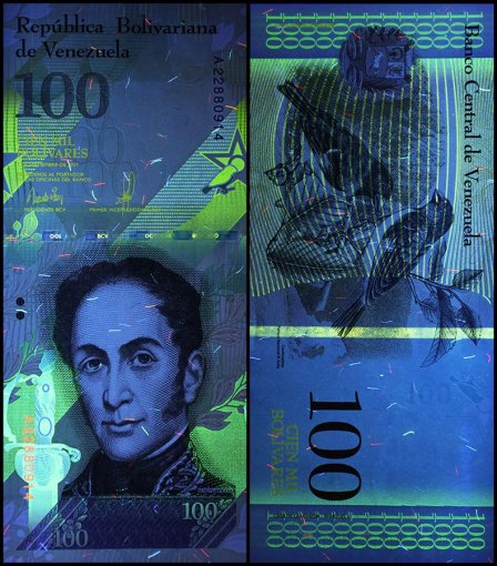 Venezuela 100,000 Bolivar Fuerte Banknote, 2017, P-100a, UNC