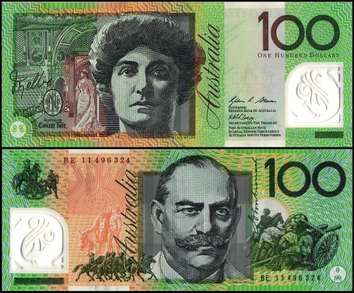 Australia 100 Dollars Banknote, 2011, P-61c, UNC, Polymer