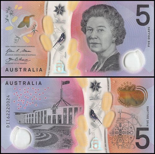 Australia 5 Dollars Banknote, 2016, P-62a, UNC, Polymer