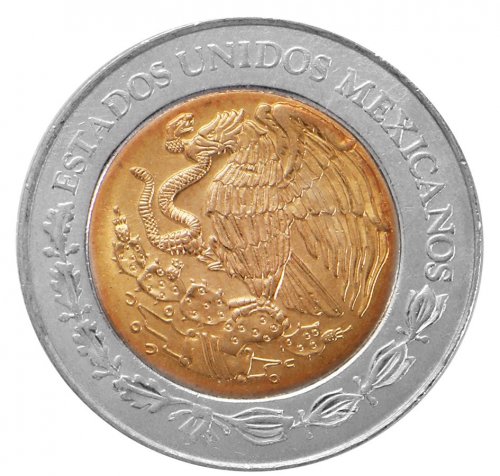 Mexico 2 Pesos Coin, 2009, KM #604, Mint, Coat of Arms