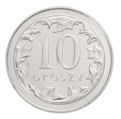 Poland 10 Groszy Coin, 2017, Y #971, Mint, Oak, Eagle