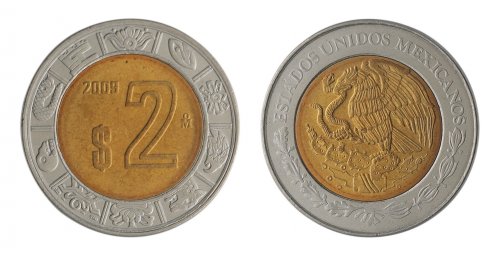 Mexico 5 Centavos-10 Pesos, 8 Pieces Full Coin Set, 2000-2013, Mint
