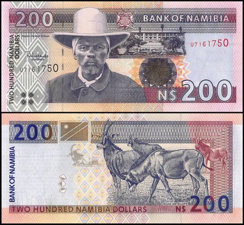 Namibia 200 Namibia Dollars Banknote, 1996, P-10b, UNC