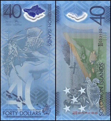 Solomon Islands 40 Dollars Banknote, 2018, P-New, UNC