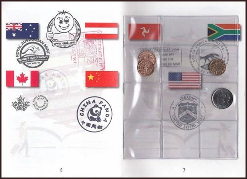 World Mints Passport Booklet, Chicago ANA Show, Mixed Coin, 2015, Mint