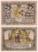 Grabow 25-75  Pfennig 3 Pieces Notgeld Set, 1921 ND, Mehl # 460.2, UNC