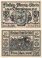 Oberglogau 25-75 Pfennig 3 Pieces Notgeld Set, 1921, Mehl #994, UNC