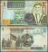 Jordan 1 Dinar 4 Pieces Banknote Set, 2008-2016 (AH1429-1437), P-34d-f-g-h, UNC, Matching Serial #