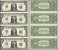 United States of America - USA 1 Dollar Banknote, 2013, P-537, UNC, Limited Edition Banknote Folder, 4 Pieces Uncut Sheet
