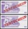 De La Rue Garny 10 Test Banknote, UNC, Germany