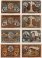 Fallersleben 10-50 Pfennig 4 Pieces Notgeld Set, 1920, Mehl #360.1, UNC