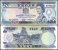Fiji 20 Dollars Banknote, 1986, P-85a, UNC, Queen Elizabeth II, Sig. D. J. Barnes & S. Siwatibau