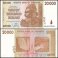Zimbabwe 20,000 Dollars Banknote, 2008, P-73, Used, Replacement