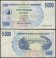 Zimbabwe 5,000 Dollars Bearer Cheque, 2007, P-45, Used