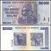 Zimbabwe 100,000 - 100000 Dollars, 2008, P-75, UNC, Back Printing Errors
