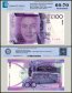 Gibraltar 100 Pounds Banknote, 2011, P-39, UNC, TAP 60-70 Authenticated