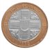 Guernsey 2 Pounds Coin, 1998, KM #83, Mint, Queen Elizabeth II, Cross