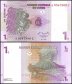 Democratic Republic of Congo 1 Centime Banknote, 1997, P-80, UNC, Replacement