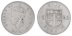 Fiji 1 Florin Silver Coin, 1943, KM #13a, XF-Extremely Fine, King George VI, Coat of Arms