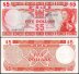 Fiji 5 Dollars Banknote, 1974, P-73a, UNC, Queen Elizabeth, Signature D. J. Barnes and I. A. Craik