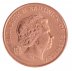 Guernsey 1 Penny Coin, 2012, KM #89, Mint, Queen Elizabeth II, Crab