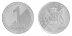 Georgia 1 Lari 7g Copper Nickel Coin, 2006, KM # 90, Mint, Lions, Crown