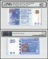 Hong Kong 20 Dollars, 2010, P-297a, Standard Chartered Bank, PMG 67