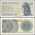 Indonesia 10 Sen Banknote, 1964, P-92, UNC