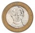 Dominican Republic 5 Pesos Dominicanos Coin, 2021, KM #125, XF-Extremely Fine, Francisco del Rosario Sanchez, Coat of Arms