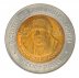 Mexico 5 Pesos Coin, 2010, KM #920, Mint, Commemorative, Miguel Hidalgo y Costilla, Coat of Arms