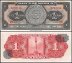 Mexico 1 Peso Banknote, 1965, P-59I, UNC, Series BCR