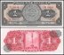 Mexico 1 Peso Banknote, 1969, P-59k, UNC, Series BGJ