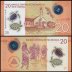 Nicaragua 20 Cordobas Banknote, 2014, P-210, UNC, Polymer