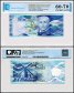 Barbados 2 Dollars Banknote, 2013, P-73a, UNC, TAP 60-70 Authenticated