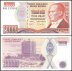 Turkey 20,000 Lira Banknote, L.1970 (1995), P-202, UNC