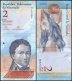 Venezuela 2 Bolivar Fuerte Banknote, 2007-17, P-88g, UNC