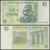 Zimbabwe 10 Dollars Banknote, 2007, P-67, Used