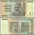 Zimbabwe 20 Billion Dollars Banknote, 2008, P-86, UNC