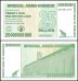 Zimbabwe 25 Billion Dollars Special Agro Cheque, 2008, P-62, UNC