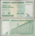 Zimbabwe 25 Billion Dollars Special Agro Cheque, 2008, P-62, Used